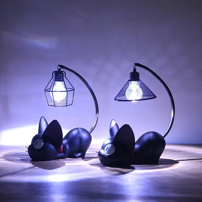 LumiPaws – Hübsche schwarze Katzenlampe mit flexiblem Rücklicht
