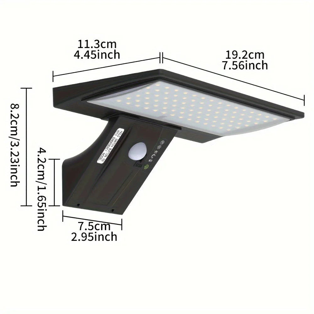LumiGuard Solarbetriebene Wandleuchte mit Bewegungssensor