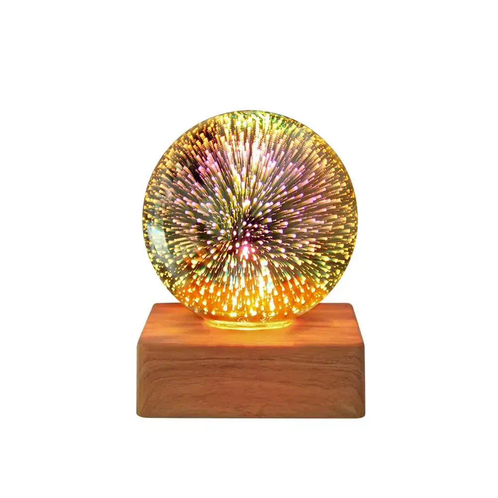 GlowSphere USB-Kristallkugel-Lampe - magische Atmosphäre im Schlafzimmer