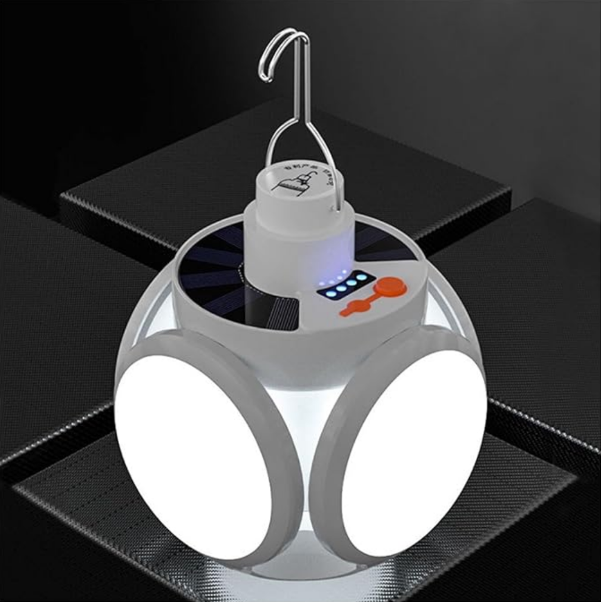 SolarGlow – Solarbetriebene Außenlampe mit USB-Ladefunktion