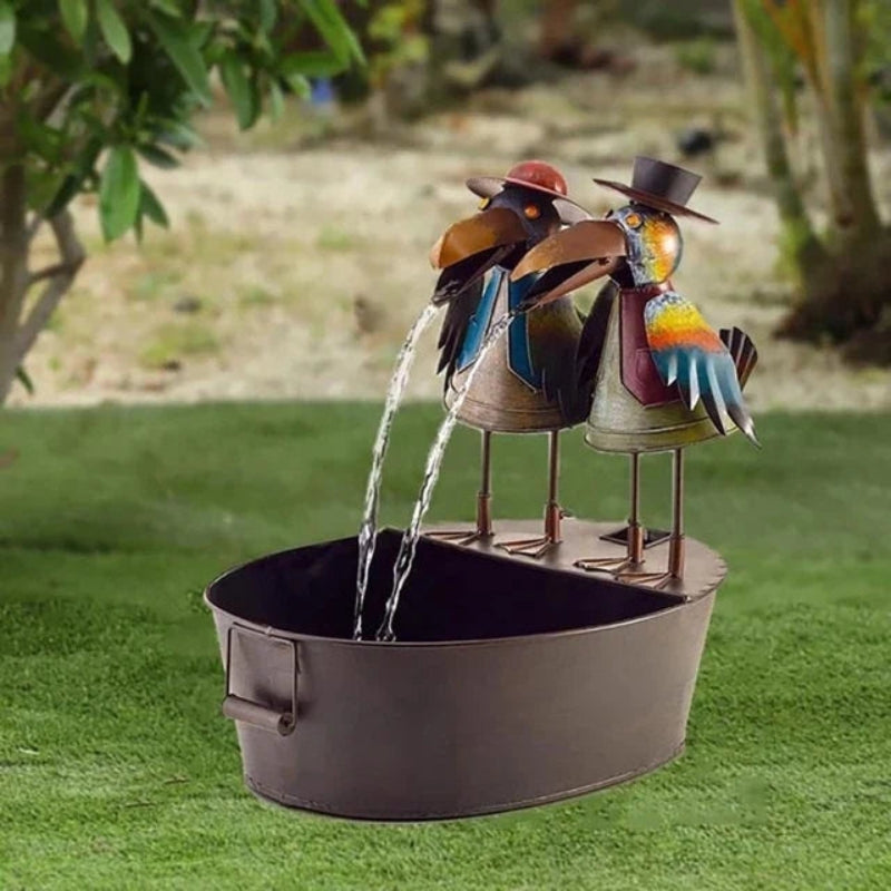 NatureGlow Dyr-inspiriertes Wasserfallbrunnen für den Außenbereich