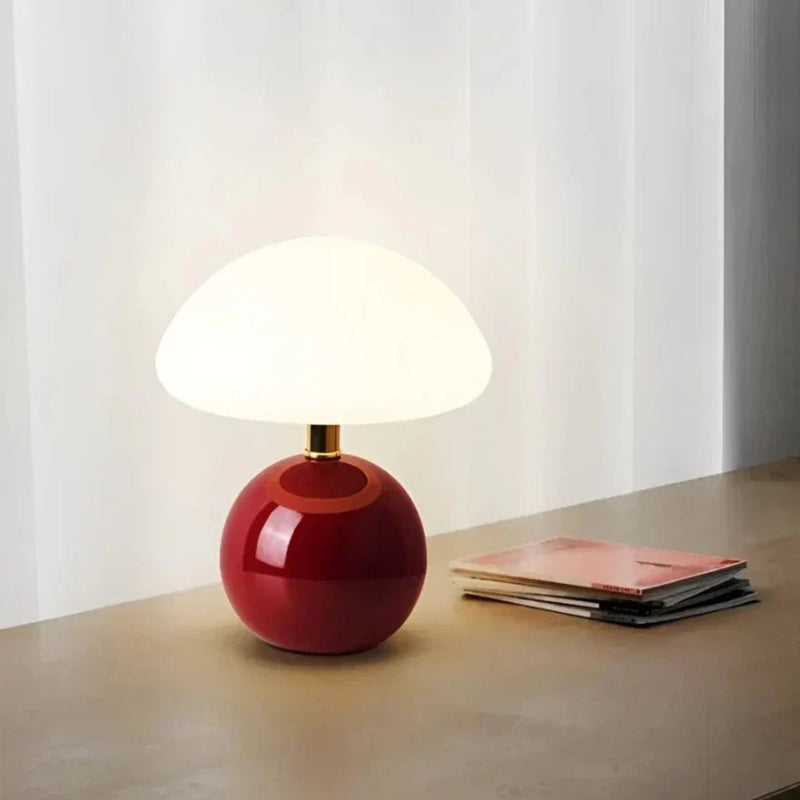 GlowCap - Moderne pilzförmige Tischlampe