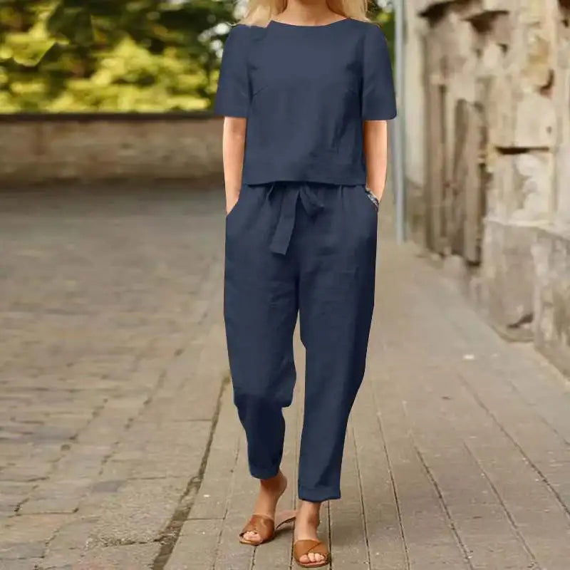 Olivia Elegantes Sommer Set – Stilvolles Zweiteiliges Outfit für Warme Tage