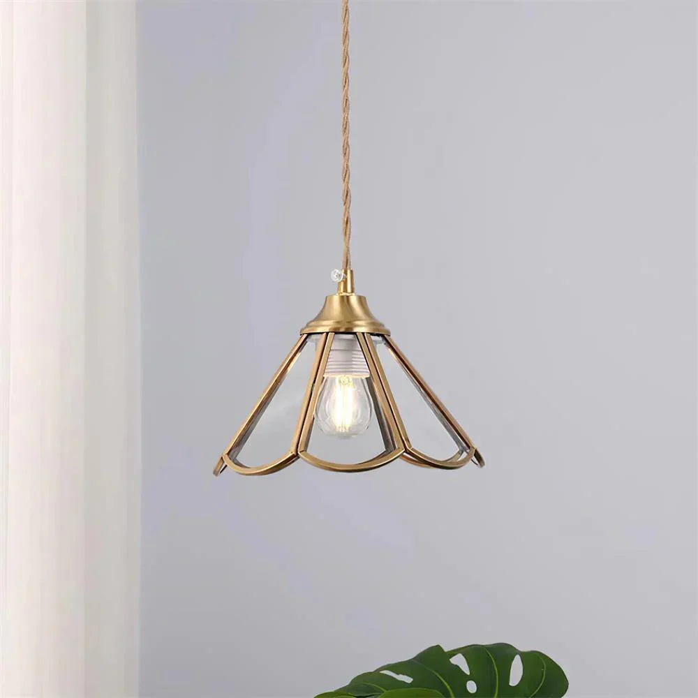 LumiGlas Pendellampe – elegante Beleuchtung mit texturiertem Glasschirm