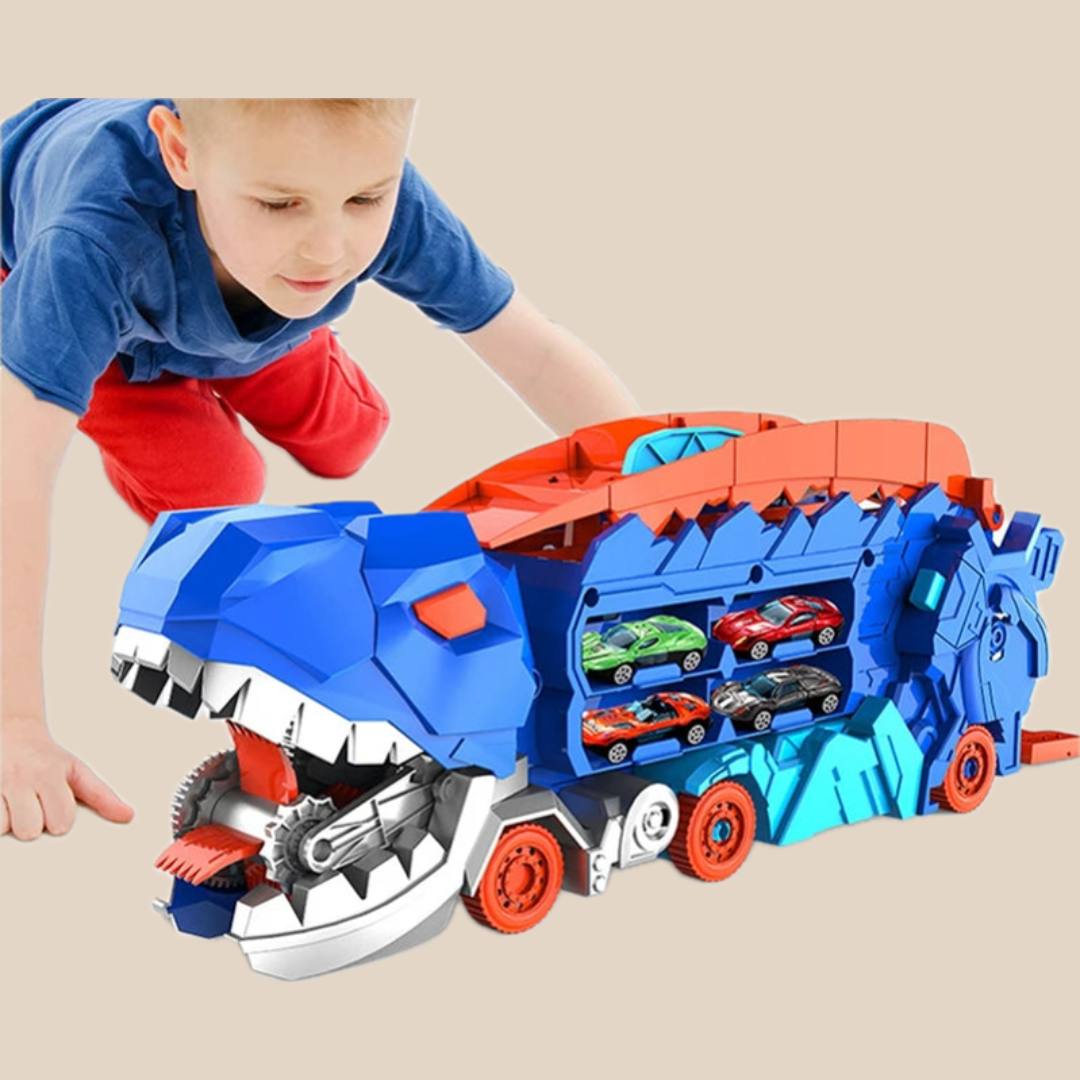 RexHaul – Dinosauretrage-Spielzeug mit 6 Dinosaurierfiguren, robuste Konstruktion, fantasievoller Spaß