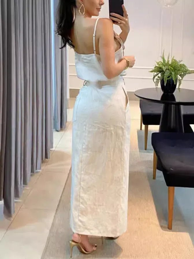 Amalie | To-teil Damen Sommer Set mit Quadratischem Ausschnitt