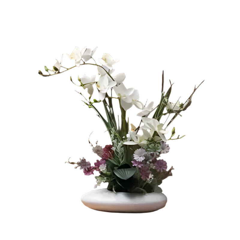 OrchidElegance künstliches Orchideens Arrangement – Realistische Blumen dekoration in einer modernen Vase