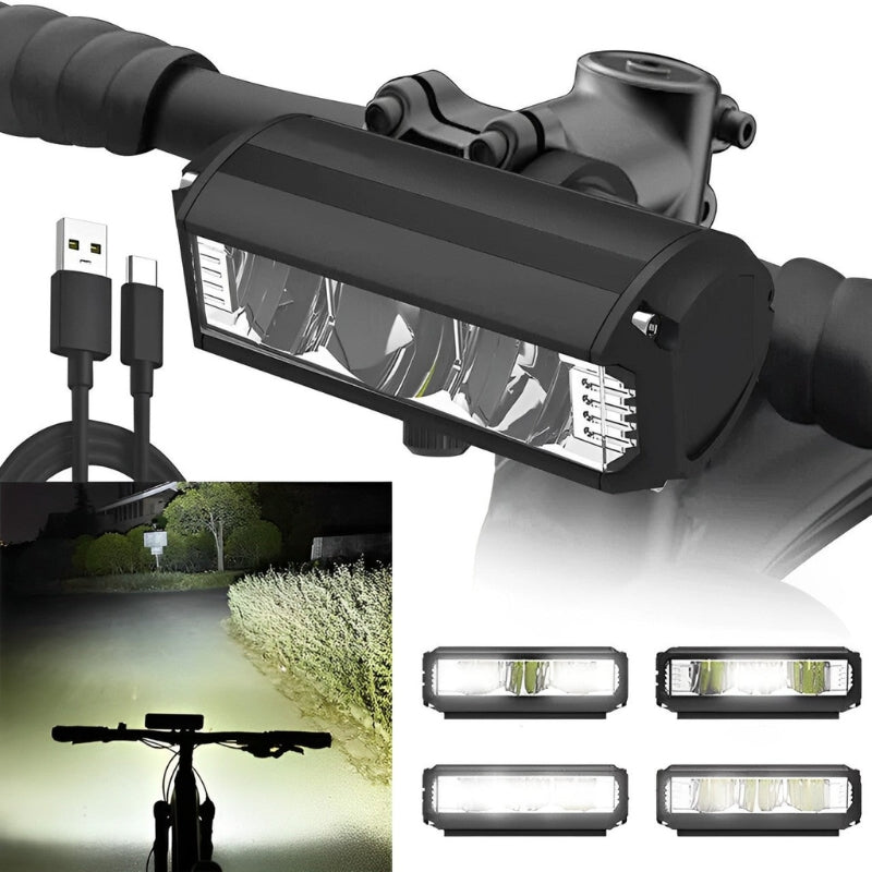 GlowSecure USB wiederaufladbares LED-Licht für Fahrräder – Wasserdicht und ultrahelle Sicherheitsbeleuchtung