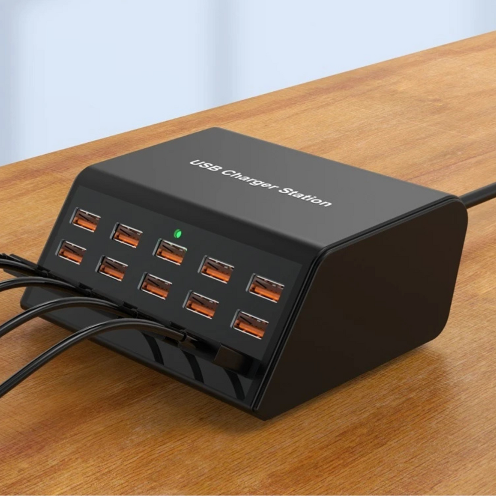 PowerDock - Hochgeschwindigkeits 12-Port USB-Ladestation