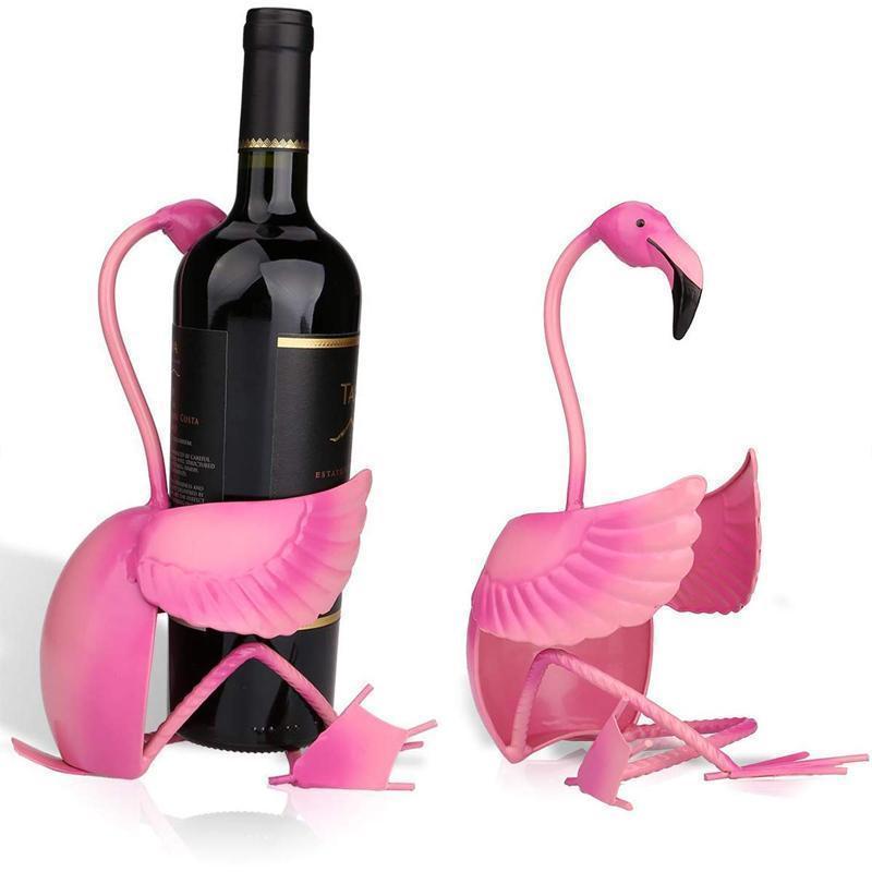 WineFlare Einzigartiger Flamingo Weinständer mit dekorativen Details