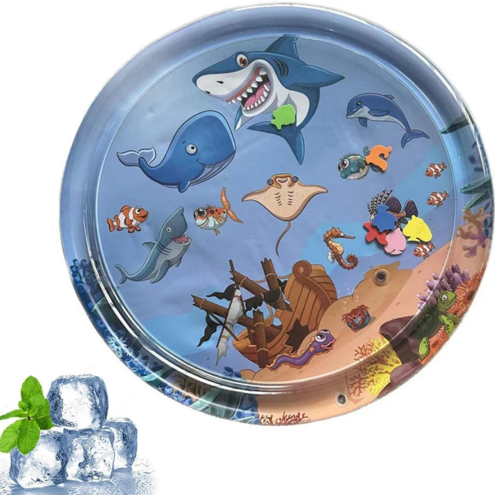 AquaPaw – Aufblasbare Wasserspielmatte für Haustiere mit Kratzfestem Interaktivem Spielzeug