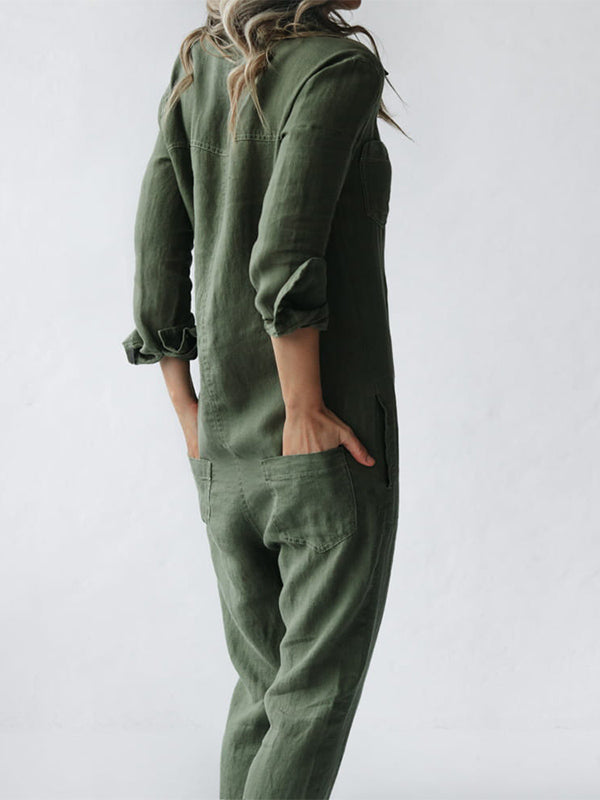 Sidney Langärmeliger Jumpsuit