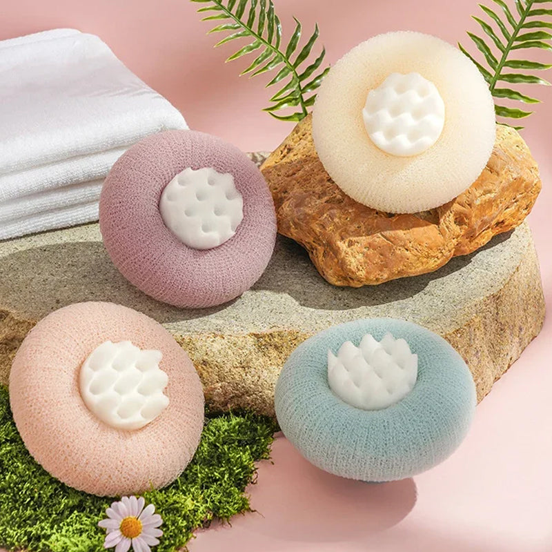 PurePuff - Donut-förmige Badewannen- und Duschschrubber