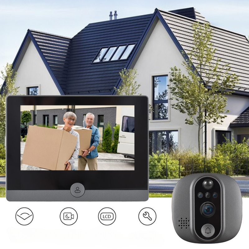 VisionGuard Drahtlose Türklingel – Klare Weitwinkel & Nachtsicht