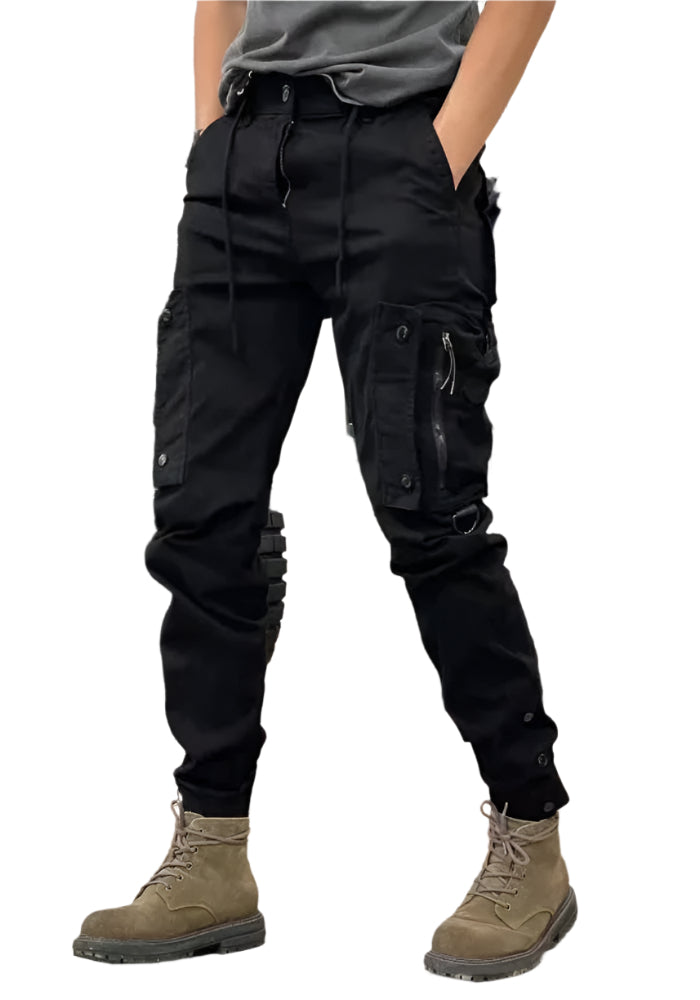 Calvin - Herren Cargohosen mit konischen Beinen und mehreren Taschen Design