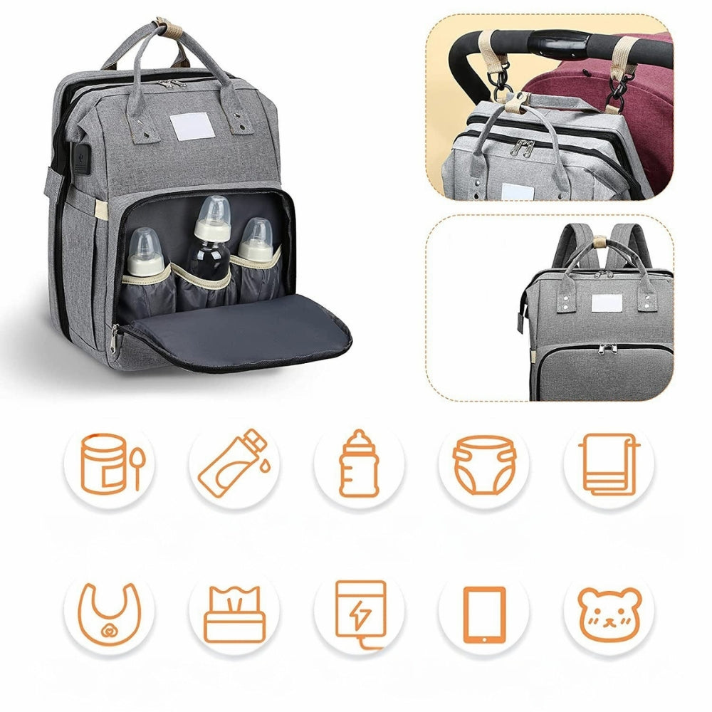 ParentPal - 3-in-1 Wickeltasche mit integriertem Stubenwagen und Flaschenhalter