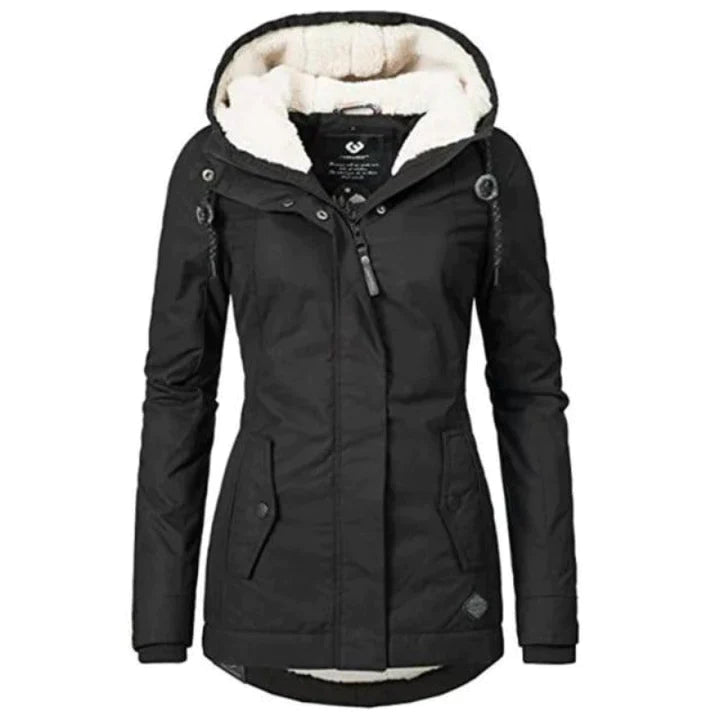 Nordic Luxe Winterparka für Damen mit Kapuze