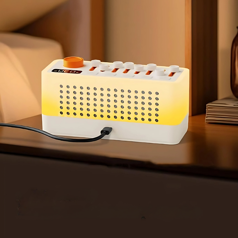 GlowTime - Minimalistischer digitaler Wecker mit warmem Nachtlicht