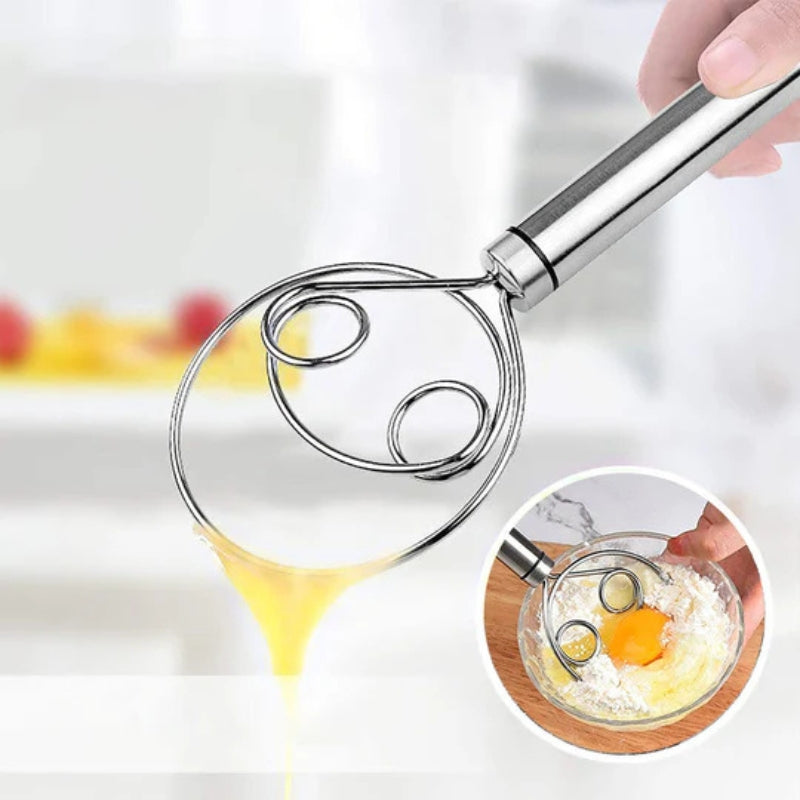 BakeCraft – Professionelles dänisches Teigschneebesen für müheloses Mischen