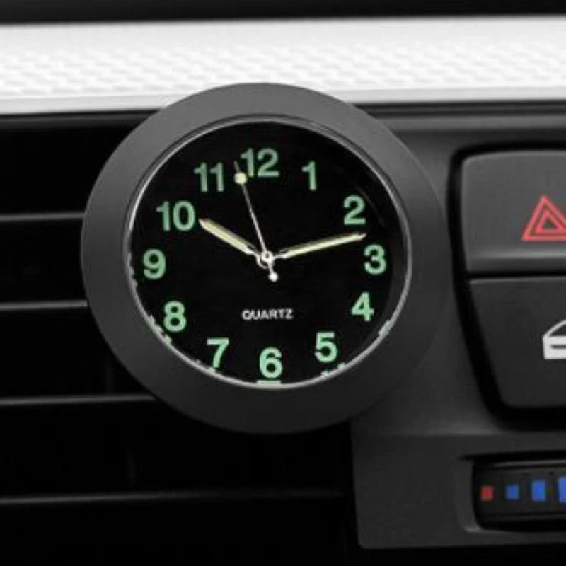 AutoTime Mini Rund Analog Uhr für das Autointerieur