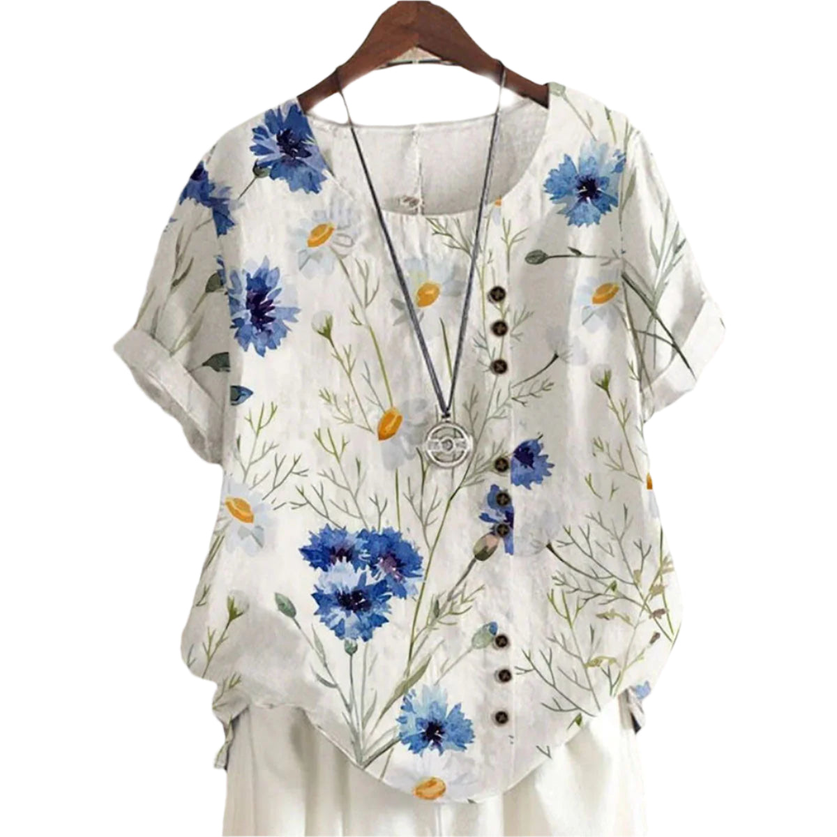 Elora - Elegantes Hemd mit Blumenmuster für Frauen