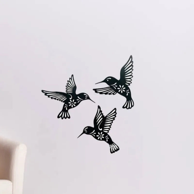 Nature'sFlight - Elegante Kolibri-Wandskulptur