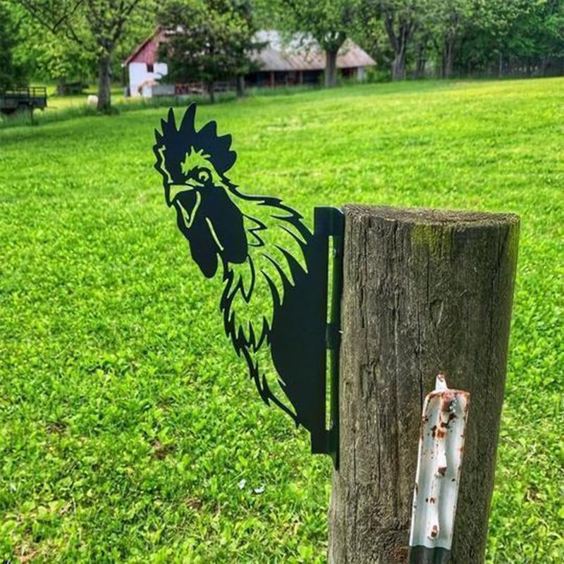 WildPost - Metall-Dyresilhuet-Zaunspitzen