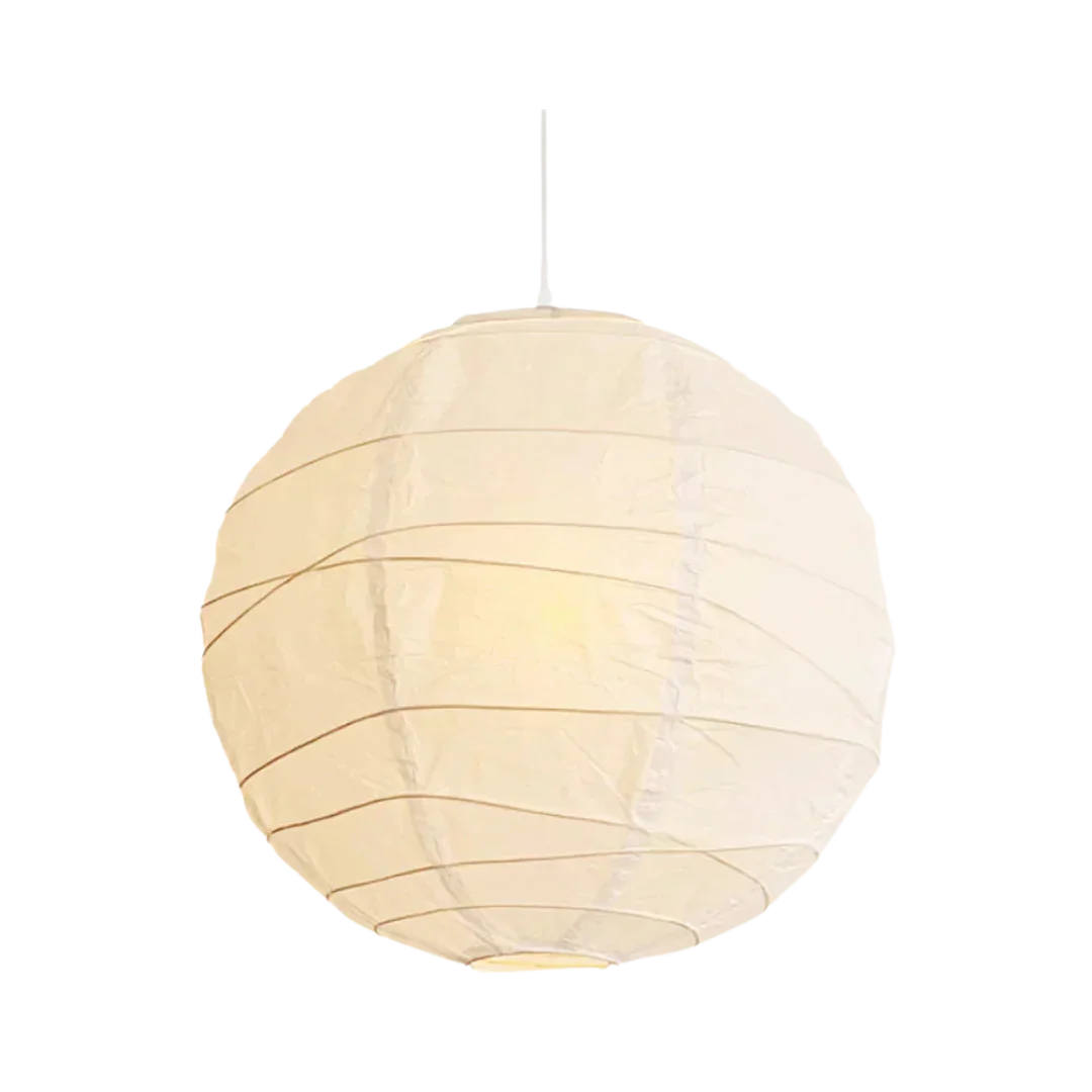 LunaBloom - Gefaltete Reispapier Pendelleuchte