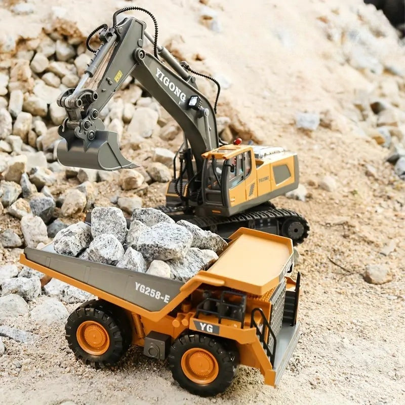 RC-Bagger mit Drehkabine und realistischer Grabfunktion