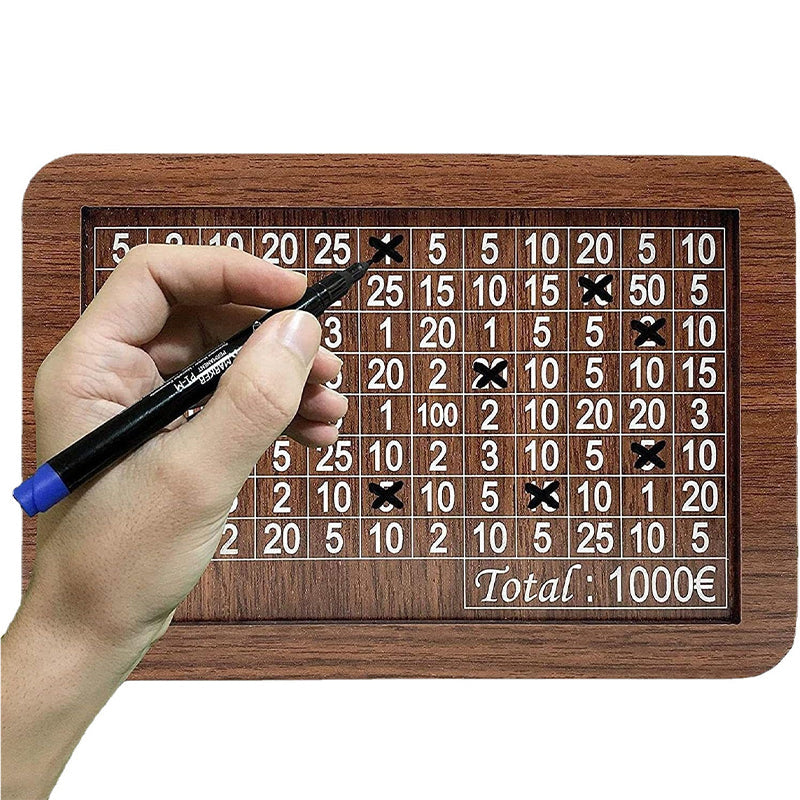 SaveSmart - Holzdisplay Sparziel Spardose
