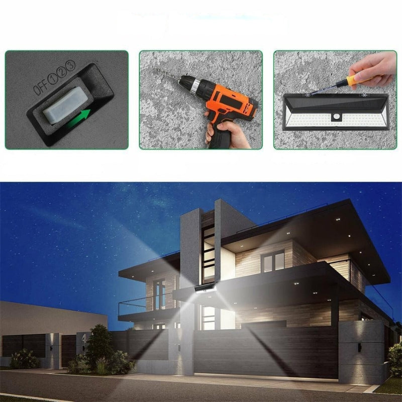 BrightGuard Solar Außenlampe mit Bewegungssensor