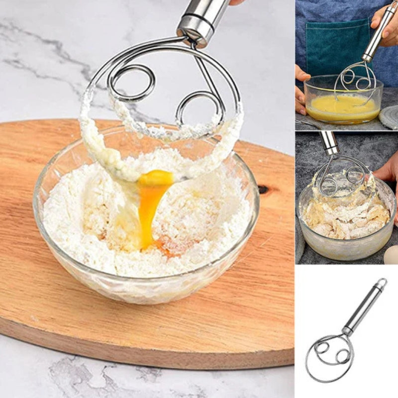 BakeCraft – Professionelles dänisches Teigschneebesen für müheloses Mischen