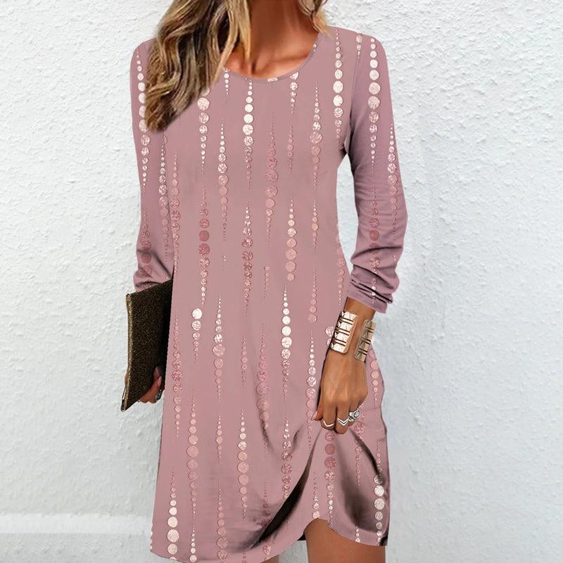 Elegantes Kleid mit Punkten – Stilvolles Festkleid für Frauen