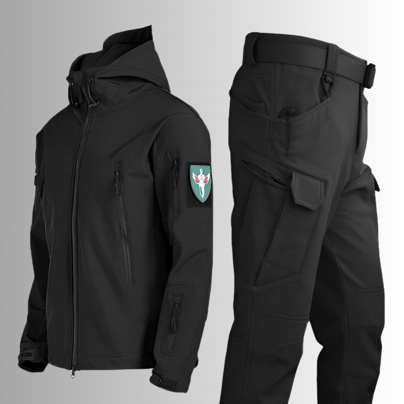 Taktisches Softshell-Jacke und Cargo-Hosen Set