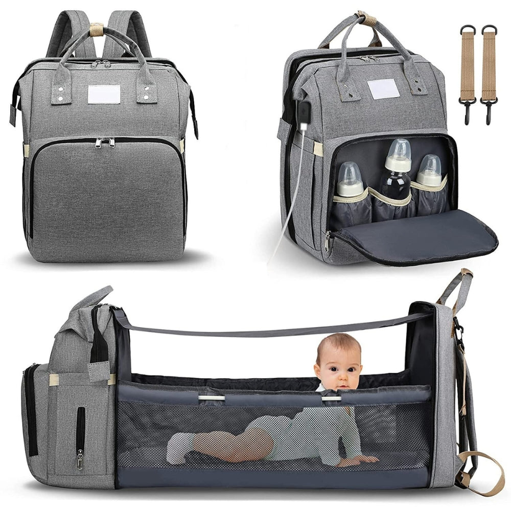 ParentPal - 3-in-1 Wickeltasche mit integriertem Stubenwagen und Flaschenhalter