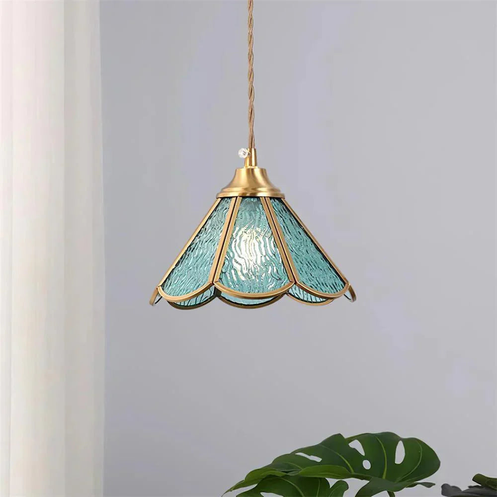 LumiGlas Pendellampe – elegante Beleuchtung mit texturiertem Glasschirm