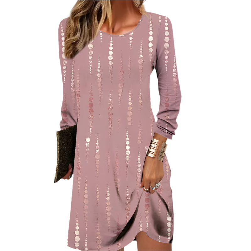 Elegantes Kleid mit Punkten – Stilvolles Festkleid für Frauen