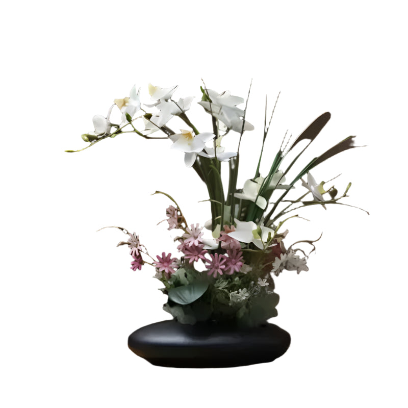 OrchidElegance künstliches Orchideens Arrangement – Realistische Blumen dekoration in einer modernen Vase