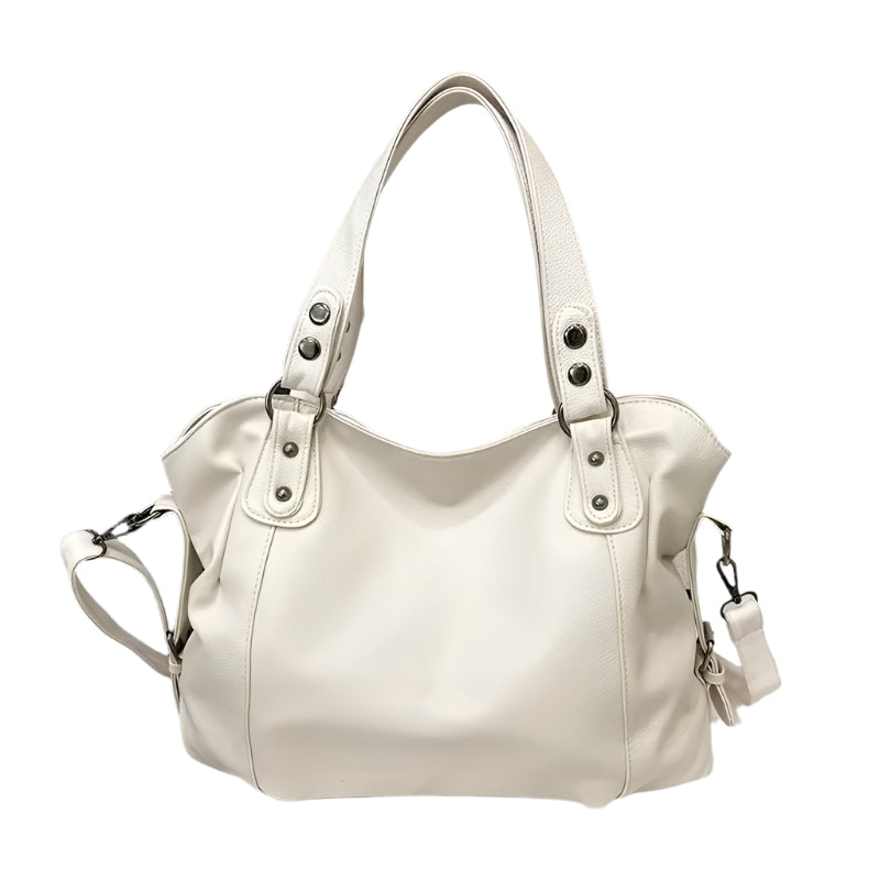 Ethel - Unkomplizierte große Schultertasche mit Nieten