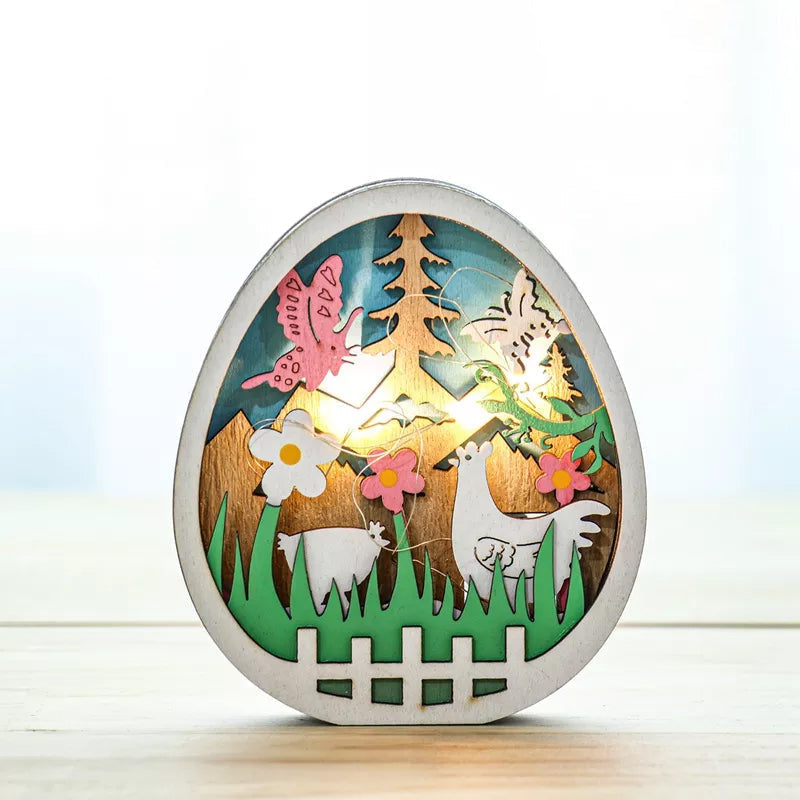 FestiveDecor - Ostern LED Holz Dekorationskollektion