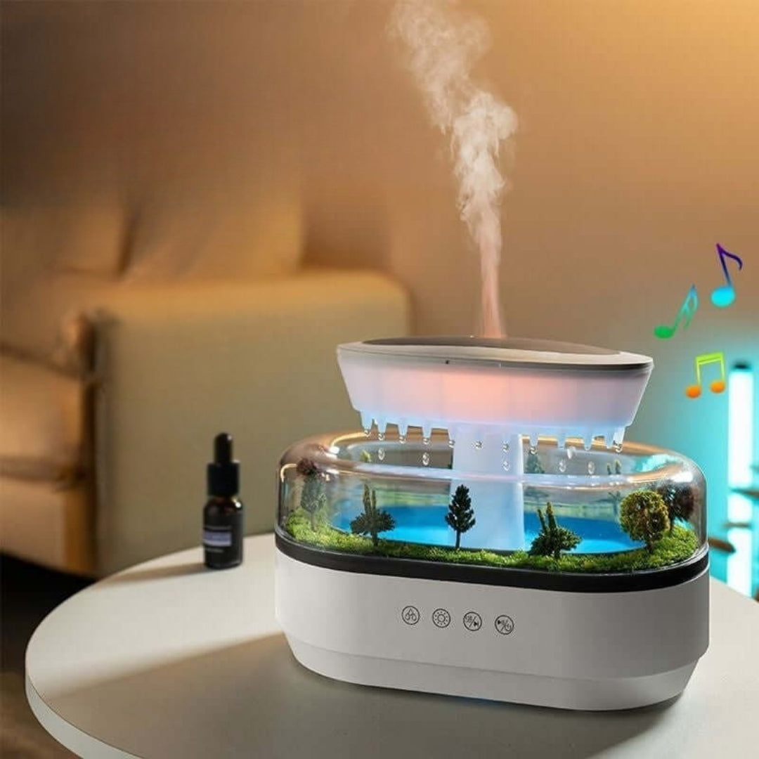 ZenScape Aromatherapie-Diffusor – Natürlich inspiriertes Design mit sanftem Nebel