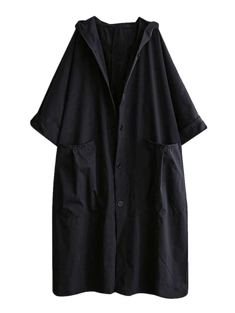 Sofie Let Trenchcoat mit Kapuze und Knopfschluss für Damen