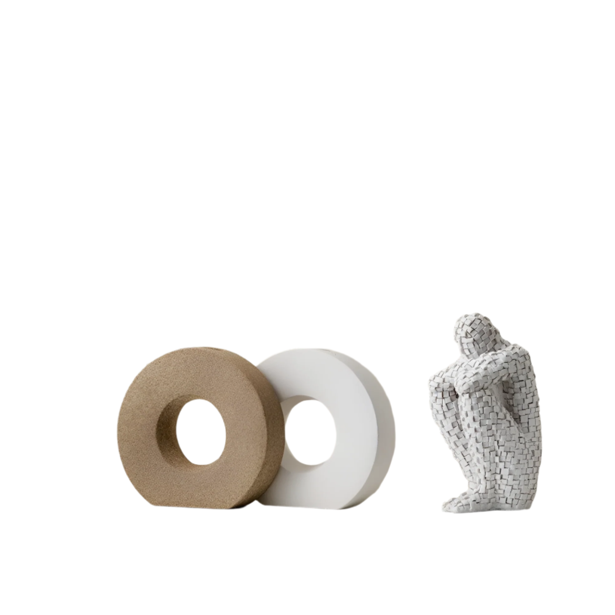 DecoraForm Skulpturale Keramische Akzentvase – Moderner Handgefertigter Statement-Piece