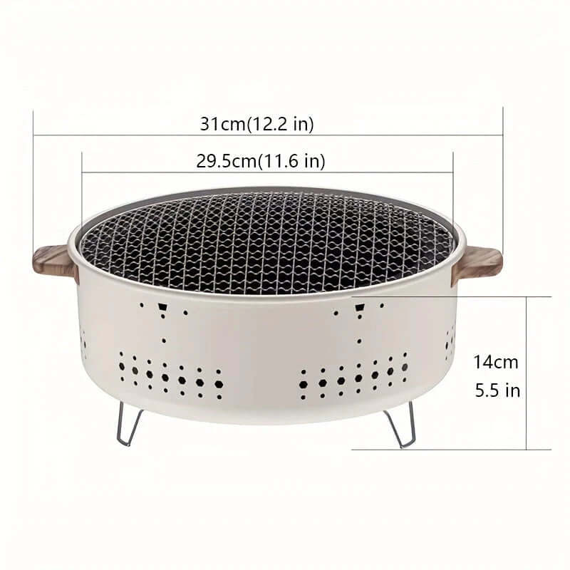 GrillMate Kompakte, Rauchfreie Elektrische Grill – Für Indoor- und Outdoor-Kochen