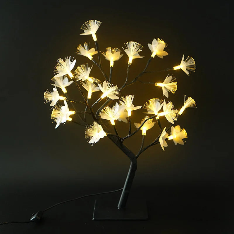 RoseLys Stehlampe mit faseroptischem Rosendesign – Magische Lichtdekoration für das Zuhause