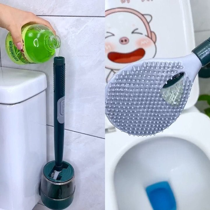 FlexScrub Smart Toilettenbürste mit flexiblen Bürsten und eingebauter Reinigung