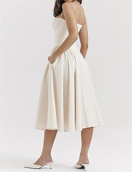 Ofelia - Vintage-inspirierte Spitzen-Sweetheart-Midikleid