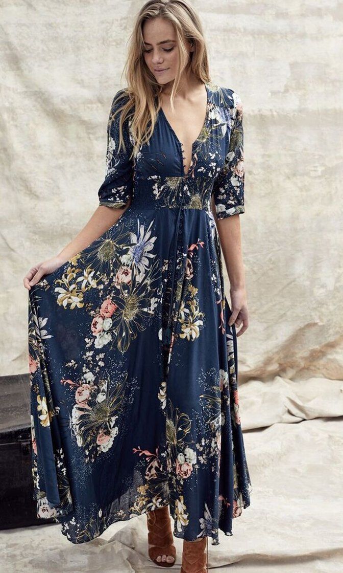 Isabella Flæsekleid mit Frontschlitz