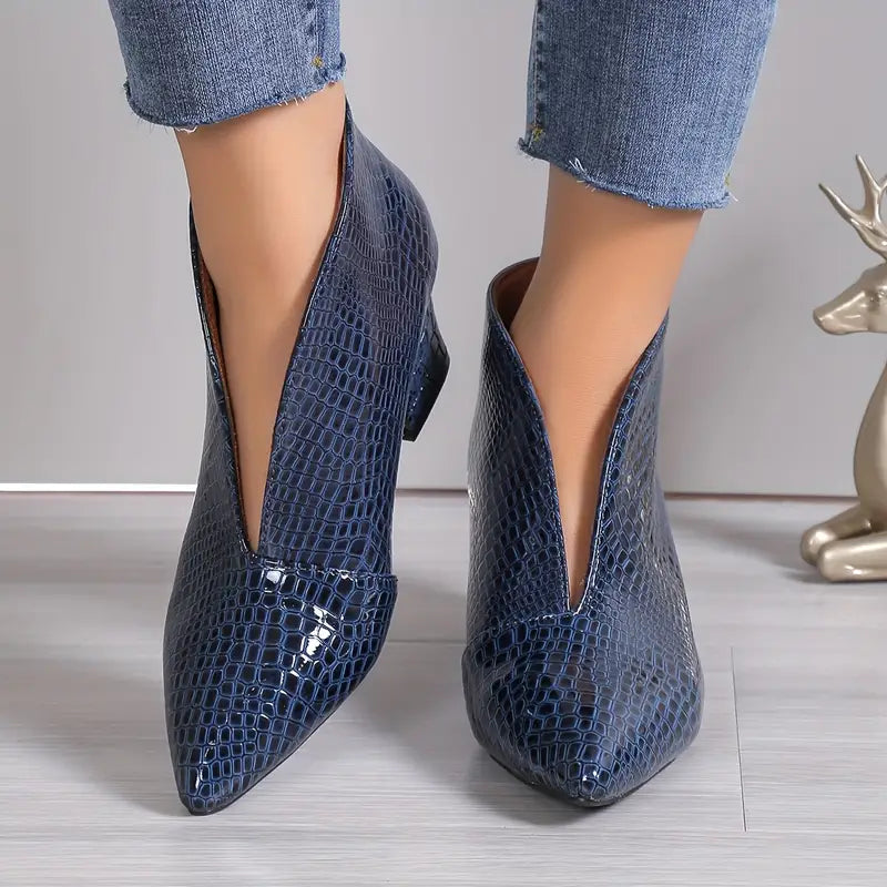 CityBelle Damen Slip-On Stiefel – Elegante Knöchelstiefel für den Alltag