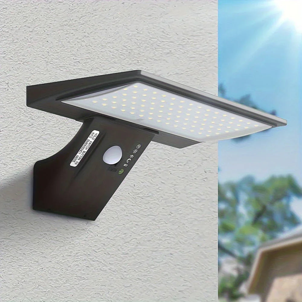 LumiGuard Solarbetriebene Wandleuchte mit Bewegungssensor